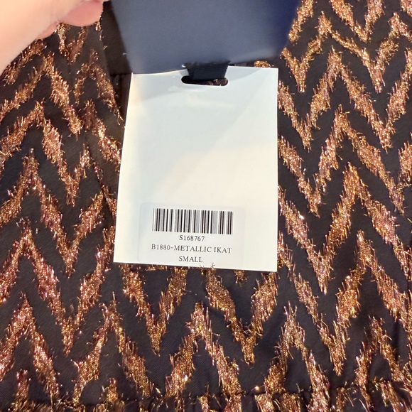 NWT Women’s POMANDER PLACE Metallic Ikat Kenzo dress- Size small - Picture 7 of 8